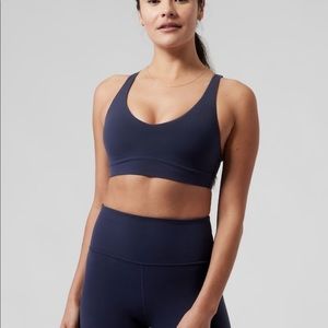 Athleta Navy Solace Sports Bra